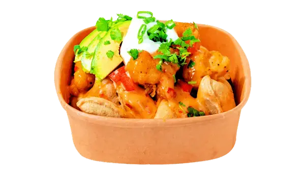 Cauliflower Bang Bang pierogi at Loaded Pierogi Edmonton